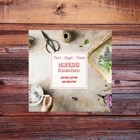 HOPKINS PRIVATE PARTY - JUNE 13TH - 12:00 PM