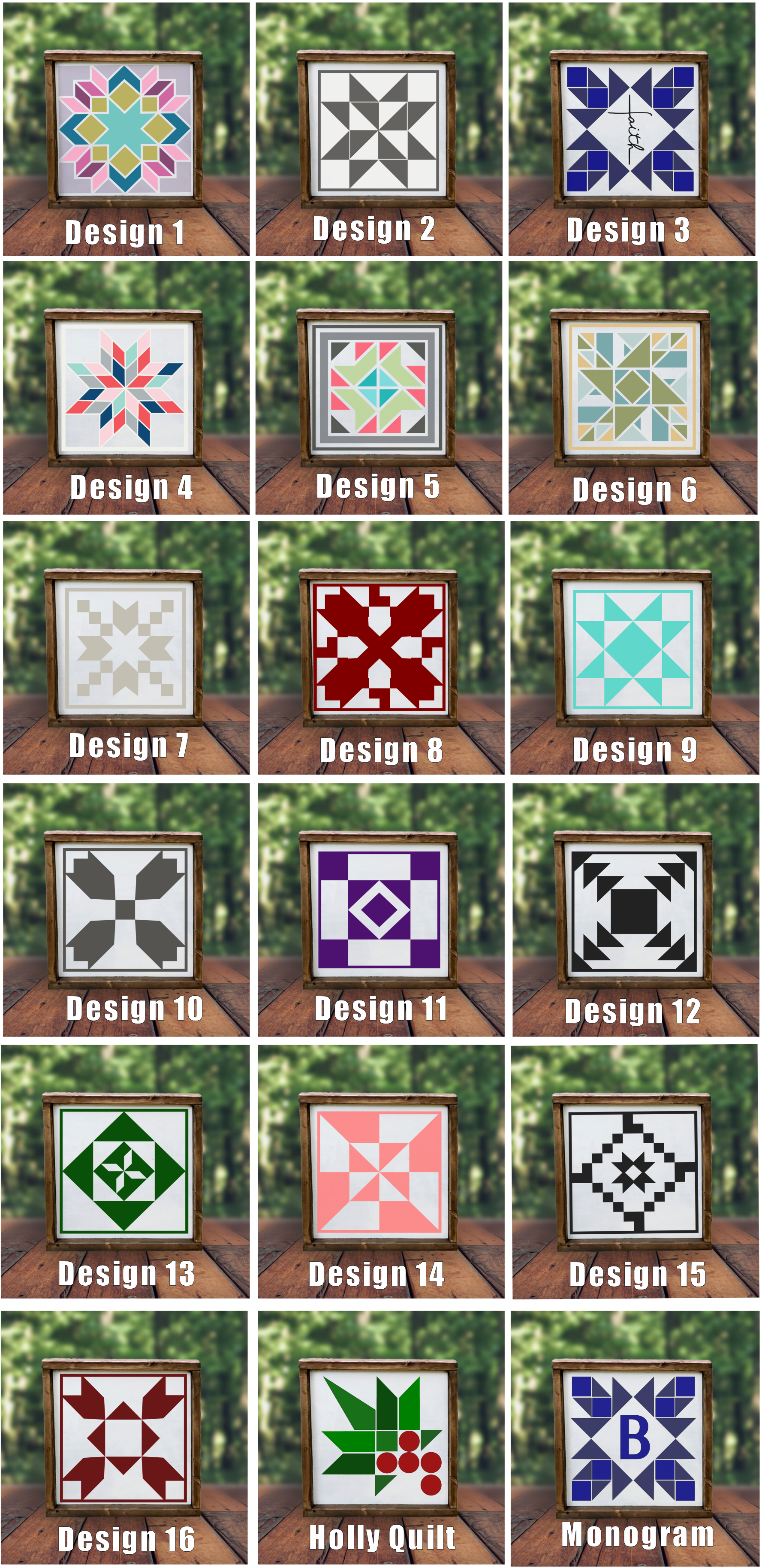 BARN QUILTS OF ALL SIZES – Hammer and Stain Hot Springs