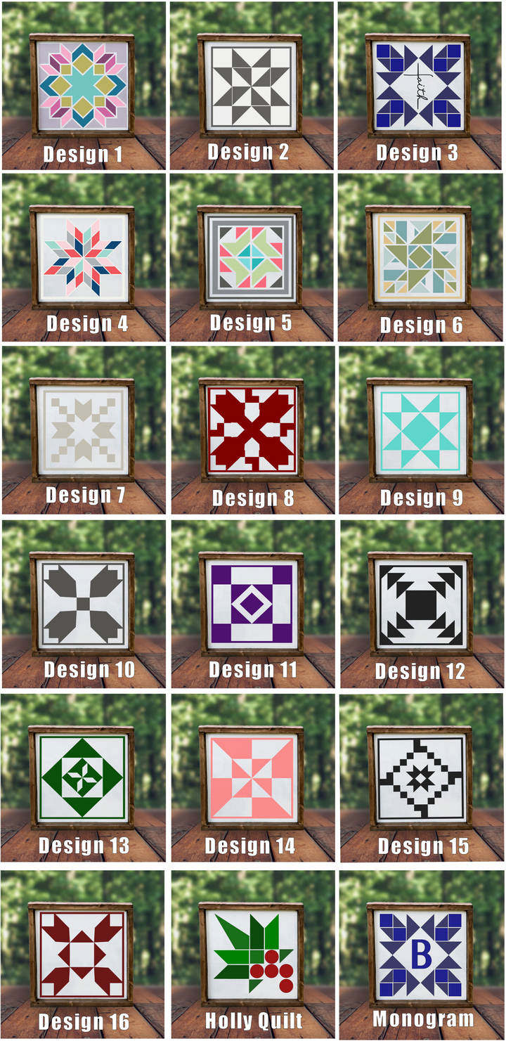 Barn Quilts all sizes