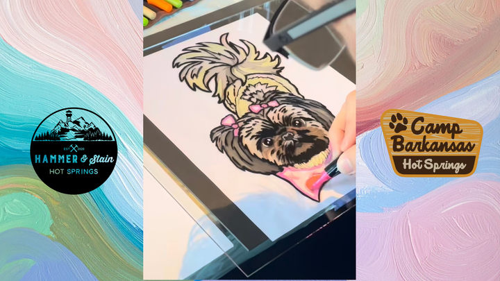 PAINT YOUR PET ON GLASS with CAMP BARKANSAS - SEPT 17TH - 6:00 PM