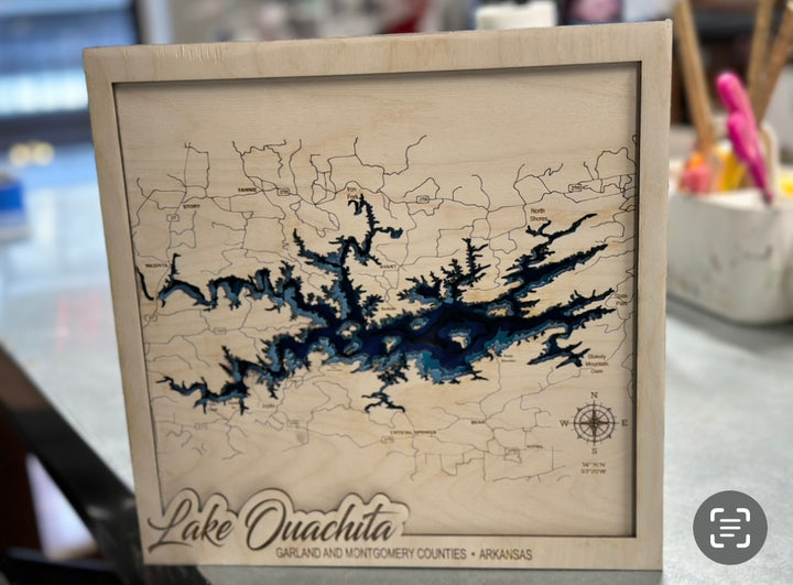 3D Laser-Carved Lake Signs & Custom Lake Gifts | Handmade in Hot Springs