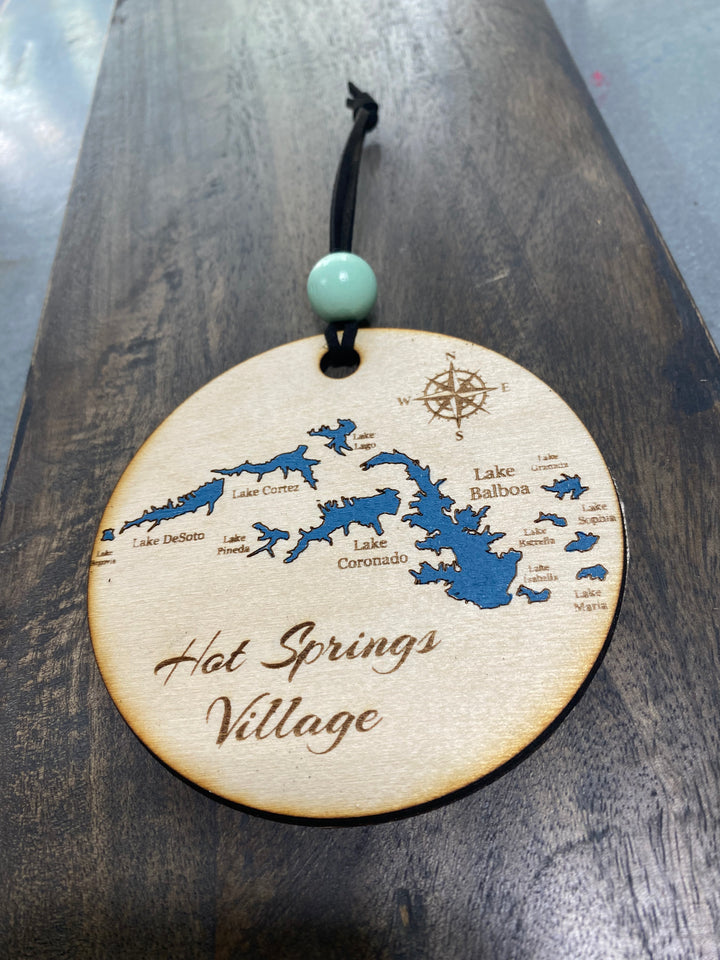Hand-Painted Lake Ornaments | Hot Springs, AR Lakes