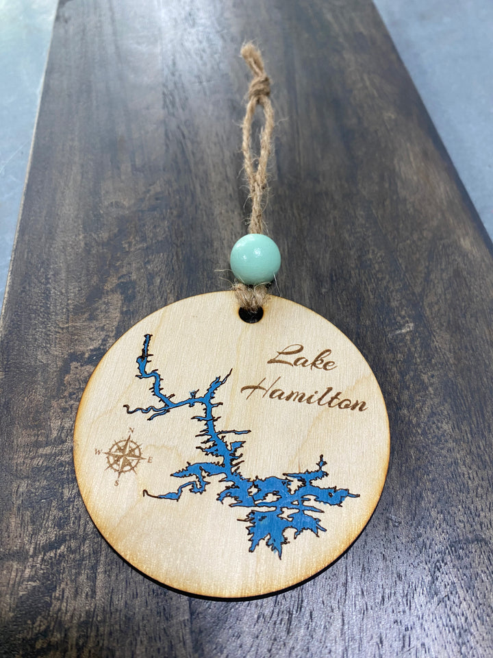 Hand-Painted Lake Ornaments | Hot Springs, AR Lakes