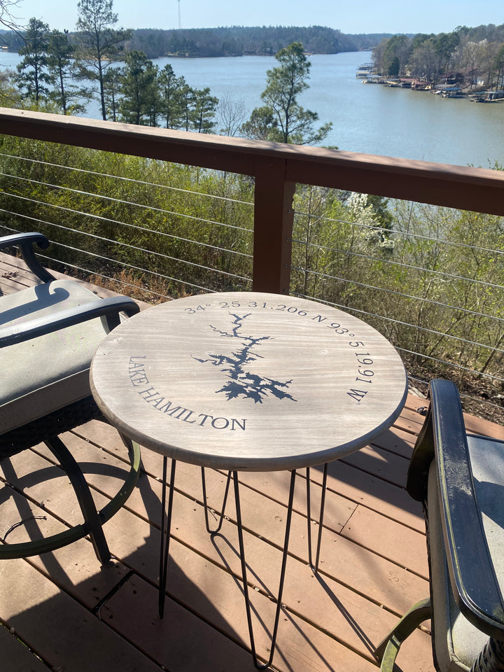 Hairpin leg table
