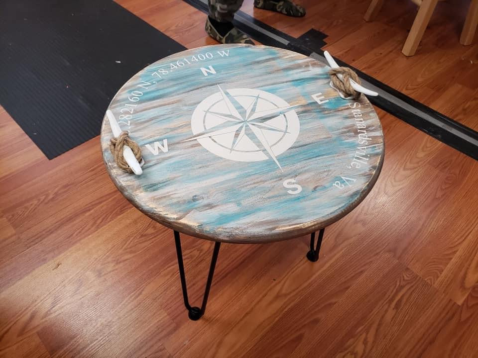 Hairpin leg table