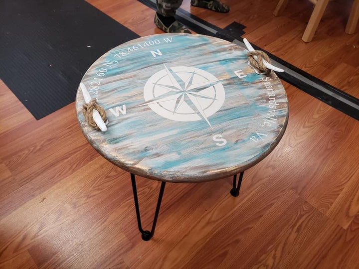 Hairpin leg table