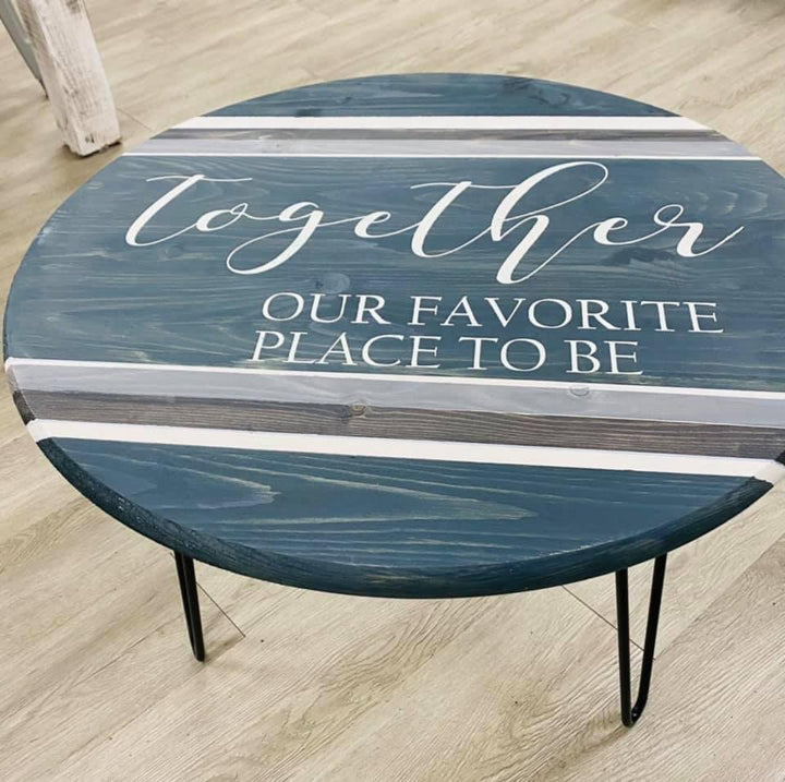 Hairpin leg table